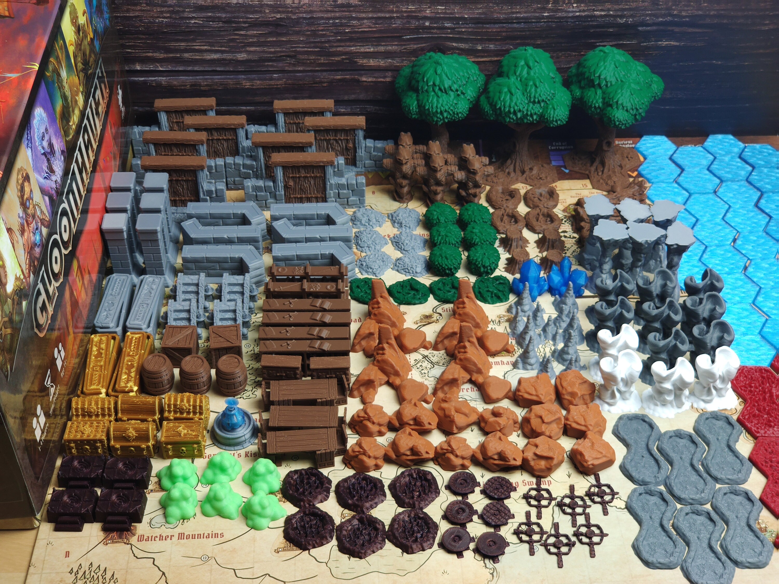 Terrain for Gloomhaven and JOTL Scatter 196 Piece 3D Printed - Etsy