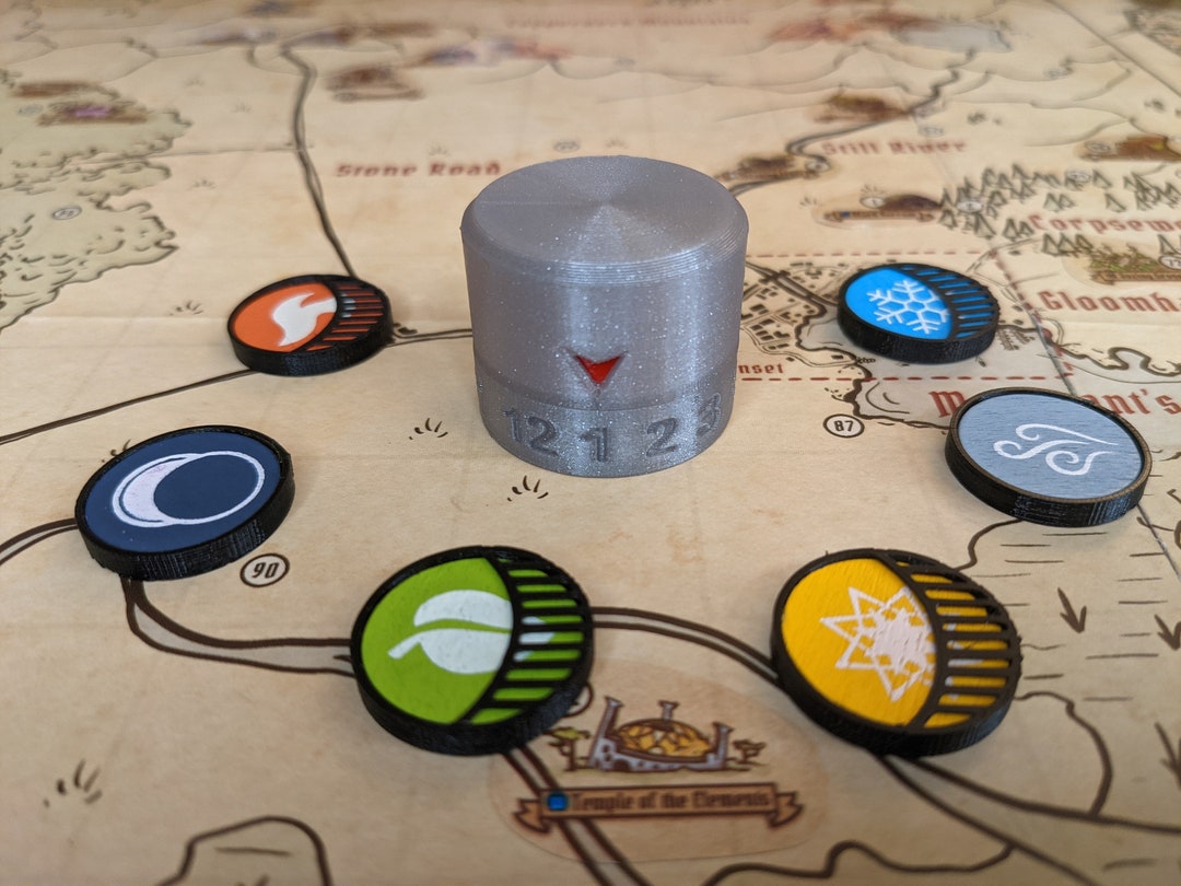 Elements and Round Tracker for Gloomhaven Game Addon Etsy