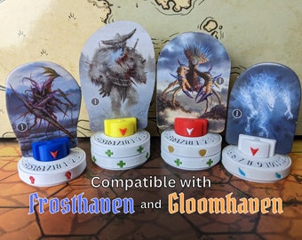 Zenpy Monster Stands for Gloomhaven Frosthaven | HP Tracking | Game Addon