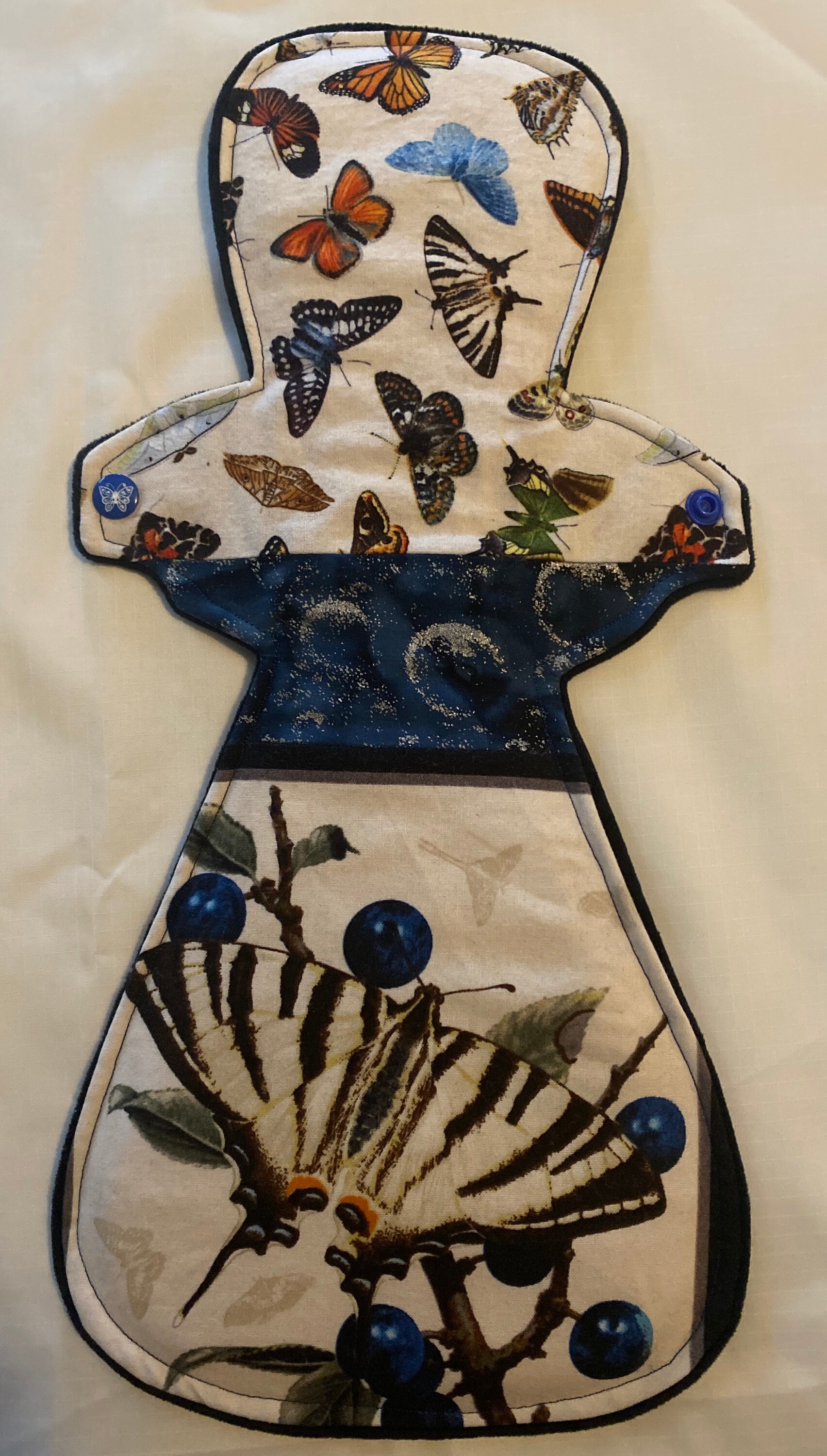 15 Butterfly Quilted cloth mensural pad. Etsy