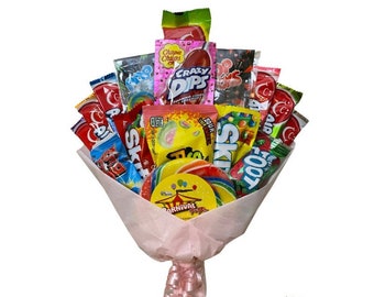 Grande bouquet di caramelle - Compleanno - Laurea - Quarantena - Guarisci presto - Congratulazioni - I migliori auguri - Pensando a te - Grazie - Regalo