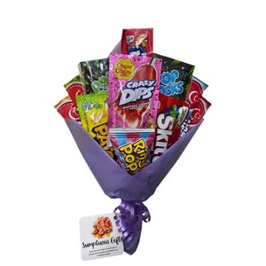 Small Candy Bouquet- Birthday - Graduation - Quarantine - Get Well Soon - Congratulations - Best Wishes -Thinking of You - Thank You - Gift
