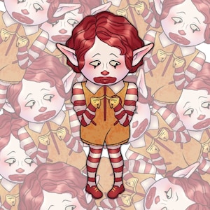 Shy Clowns Vinyl Glossy Sticker