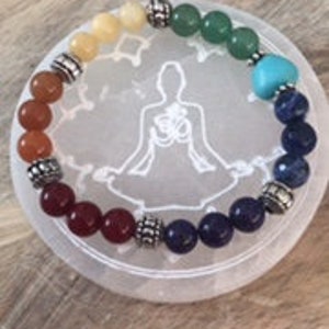 Chakra Bracelet, Wrist Mala, Chakra Jewelry, Yoga Jewelry, Spiritual Jewelry