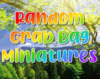 RANDOM Grab Bag Miniatures with Random Mini Foods for Dolls and Dollhouse Accessories Toys