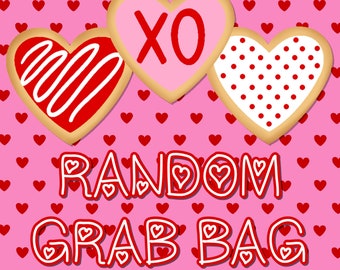 Random Grab Bag Valentines Day Miniature Foods for Dollhouse Toys Decor Gifts