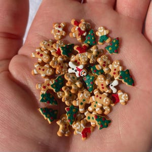 1:12 Miniatur Weihnachtskekse mit Lebkuchenmänner und Weihnachtsmann, 1/12
