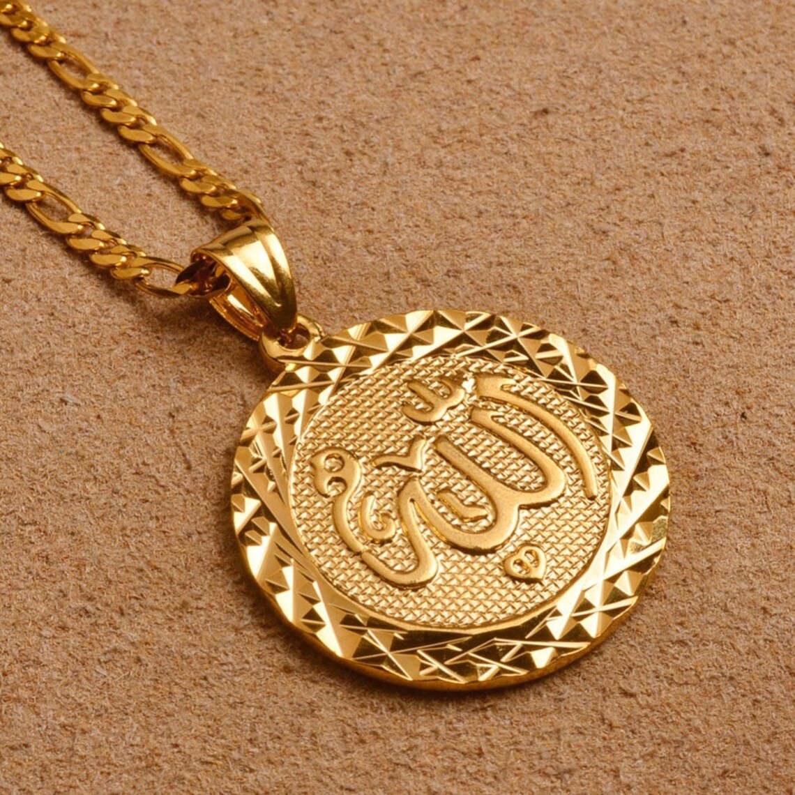 Allah Pendantallah Pendant Necklace18k Gold Filled Arabic Etsy