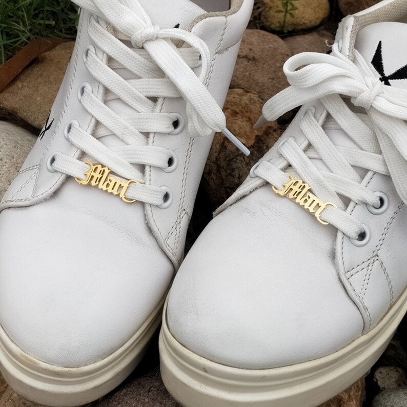 Custom Name Shoe Bucklepersonalized Shoelace Charm1 Pair Etsy