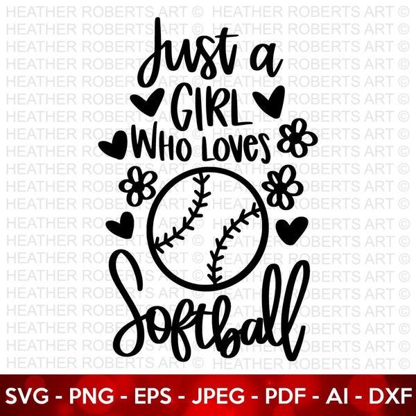 Softball Girl SVG, Softball svg, Biggest Fan, Softball fan svg, Softball shirt, svg design, Hand Letter Quotes, cut file Cricut, Silhouette