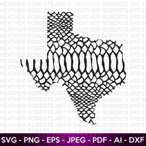 Peau de serpent Texas motif Design SVG, Svg Texas, Texas Clipart, Silhouette Texas, forme Texas svg, Texas Design Svg, fichier coupe Cricut, Silhouette