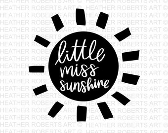 Little Miss Sunshine SVG, little miss svg, miss sunshine svg, sunshine svg, your are my sunshine svg, girl shirt design, Cut File for Cricut