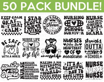 Nurse SVG Bundle, Nurse Quotes SVG, Doctor Svg, Nurse Superhero, Nurse Svg Heart, Nurse Life, Stethoscope, Cut Files For Cricut, Silhouette