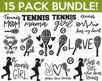 Tennis SVG Bundle, Tennis SVG, Tennis Shirt SVG, Tennis Mom Life svg, Tennis svg Designs, Supportive Mom svg, Tennis Fan Svg,Cut File Cricut