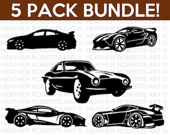 Cars Svg Bundle, Classic Car SVG, Car Svg, Sports Car Svg, Car Silhouette, Race Car Svg, Vehicle Svg, Cut Files for Cricut, Silhouette