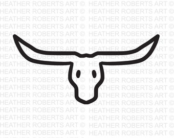 Long Horn Svg, Horn SVG, Doodle Svg , Animal Horn svg, Cow svg, Carabao Svg, Bull Svg, Farm svg, Dairy cow svg, Cut Files for Cricut