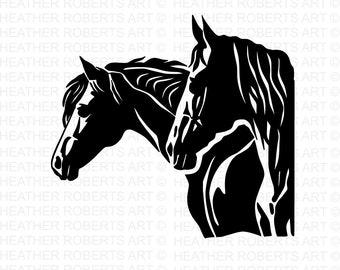 Horses SVG, Horse Svg, Farm Animals SVG, Farm Life Svg, Horse SIlhouette, Horse Clipart, Horseshoe Svg, Horse Lover Svg, Cut File Cricut
