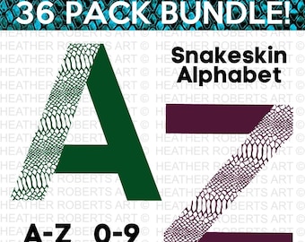 Snake Skin Monogram Alphabet and Numbers SVG, Snake Monogram Frame Alphabet,Snakeskin Pattern svg,Cut File for Cricut,36 Fichier de coupe individuel