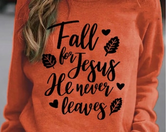 Fall for Jesus SVG: Autumn Christian Cut File (Digital Download)