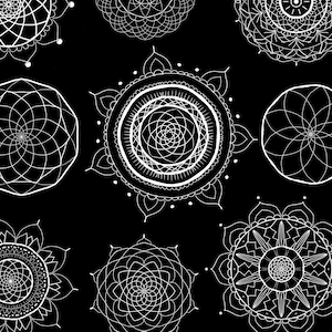 MANDALA Clipart SVG - zentangle svg, mandala for cricut, clipart, mandala vector, mandala cut file, mandala cricut svg, mandala flower svg
