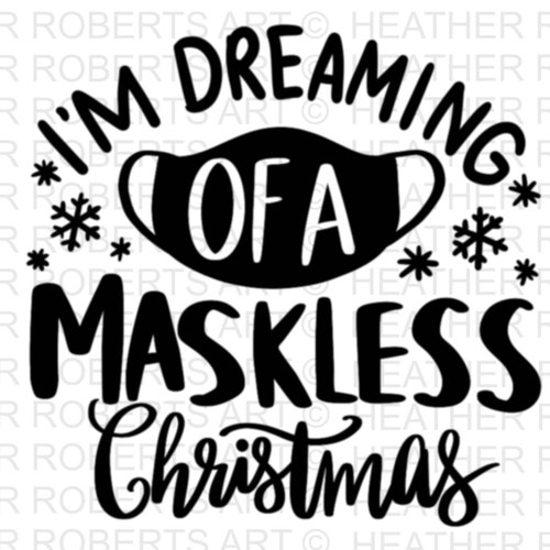 Christmas Quarantine 2020 SVG Social Distancing Svg Mask Etsy
