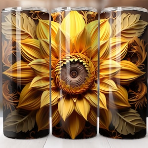 Papier peint 3D tournesol 20 oz, papier cartonné tournesol, tournesol, papier film papier peint aux couleurs vives, modèle droit, fuselé, graphiques par sublimation