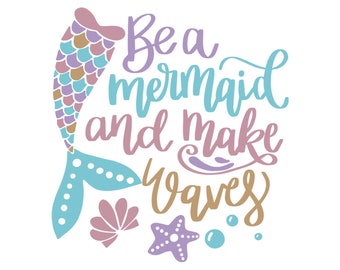 Download Mermaid Quote Svg Etsy