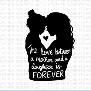 Mutter Tochter SVG, Mama SVG, Mutter Tochter Zitate, Mama Leben SVG, Mama Shirt, Muttertag, Schnittdateien für Cricut, Silhouette