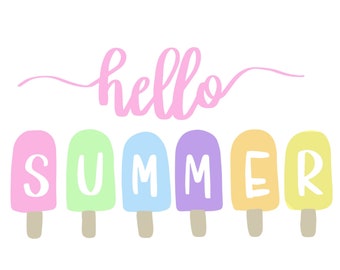 Download Hello Summer Svg Etsy
