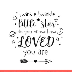 Twinkle Twinkle Little Star SVG Baby SVG Sweet Dreams Svg - Etsy