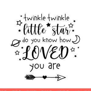 Twinkle Twinkle Little Star SVG Baby SVG Sweet Dreams Svg - Etsy