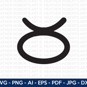Stier teken SVG, Stier dierenriem Svg, sterrenbeelden SVG, astrologie tekens svg, sterrenbeeld SVG, dierenriem symbolen svg, gesneden bestand Cricut, silhouet