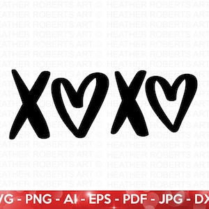 XOXO SVG, Valentijnsdag shirts svg, liefde svg, Cute Valentines svg, Valentijnscadeau, handgeschreven citaten, Cupido SVG, gesneden bestand voor Cricut,