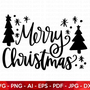 Feliz Natal SVG, Sinal de Natal svg, Visco svg, Inverno SVG, Flocos de neve svg, Natal svg, Feriado svg, Arquivo Cricut Cut, Silhueta