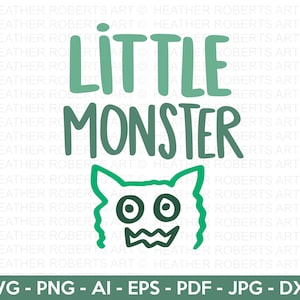 Little Monster SVG, Little Boy Shirt svg, grappige citaten Svg, kinderen, jongens, peuters svg, kindershirt svg, handgeschreven, gesneden bestand Cricut