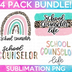 School Counselor Sublimation Bundle, School Counselor Sublimation PNG File, Counselor shirt PNG, School Counselor life PNG, Sublimation File