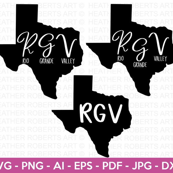 Custom Order - Rio Grande Valley SVG, RGV svg, Texas Svg, Texas Clipart,Texas Silhouette, Texas Shape svg, Texas Cities Svg, Cut File Cricut