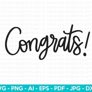 Parabéns SVG, Parabéns Svg, Comemore Svg, Svg de felicitações, Cartão de parabéns, Cartão imprimível, Arquivo recortado Cricut, Silhueta