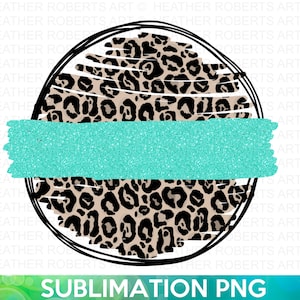 Glitter Leopard Background PNG, Circle PNG, Glitter Leopard Sublimation, Leopard PNG, Background Design, Digital Download, Sublimation File