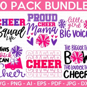Cheer SVG Bundle, Cheerleading SVG, Cheer svg, Cheer Squad svg, cheer team svg, cheerleader girl svg, cheer mom svg, cut file cricut, png