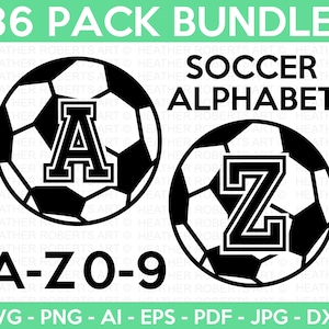 Fußball Monogramme SVG Bundle, Fußball svg, Fußballfan svg, Fußball-Team-Shirt svg, Fußballspieler, Sport, Cricut Cut Datei