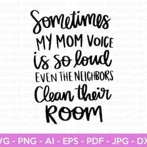 Mama Stimme ist so laut SVG, Mama Stimme SVG, Mama Leben svg, Mama Shirt svg, Mama svg, Blessed Mama svg, handbeschriftete Zitate svg, Cut File Cricut