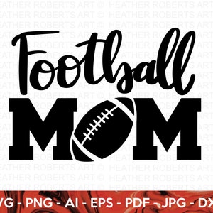 Football Mom SVG, Football SVG, Football Shirt SVG, Football Mom Life svg, Football svg Designs, Sports svg, Cricut Cut File, Silhouette image 1