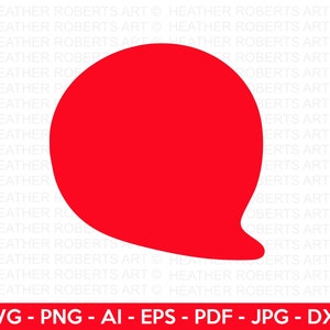 Rode praatjebel SVG, praatjebel SVG, call Out SVG, gespreksbel svg, tekstballon svg, bericht zeepbel, gesneden bestand Cricut, silhouet