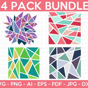 幾何学模様 SVG バンドル、幾何学背景 SVG、パターン SVG、抽象模様 SVG、Cricut カット ファイル、シルエット