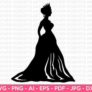 Queen SVG, Queen Silhouette, Princess Shirt svg, Royalty Svg, Queen Clip art, Fairytale svg, Crown SVG, Cut File for Cricut, Silhouette