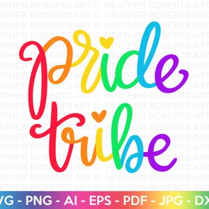 Tribu de la fierté SVG, SVG LGBTQ, Gay SVG, SVG de la fierté, arc en ciel SVG, SVG de chemise de la Gay Pride, SVG de tenue de festival Gay, fichiers de coupe pour Cricut, Silhouette