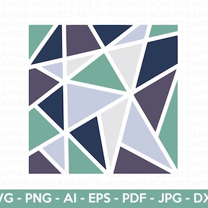 幾何学模様 SVG、幾何学背景 SVG、パターン SVG、抽象模様 SVG、Cricut カット ファイル、シルエット