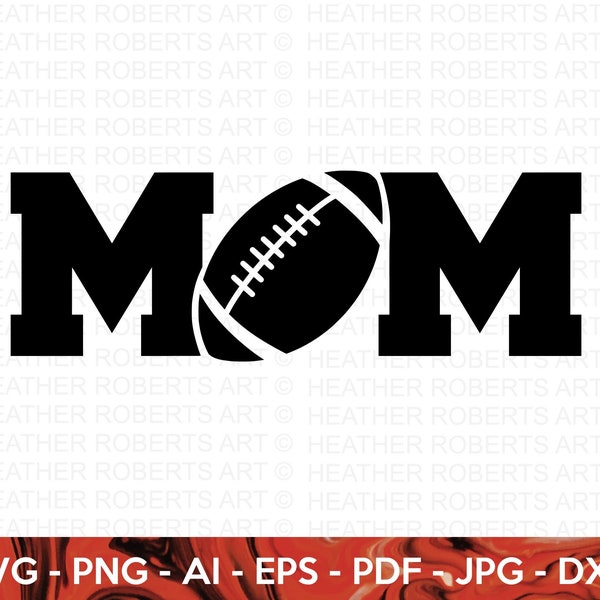 Football Mom SVG, Football SVG, Football Shirt SVG, Football Mom Life svg, Football Design, Sports, Supportive Mom svg, Cricut Cut File