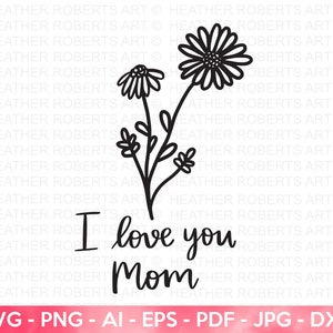 Ich liebe dich Mama SVG, Best Life svg, gesegnete Mama svg, Mama Shirt svg, Mama Leben svg, Muttertags svg, Mama svg, Geschenk für Mama, Cut File Cricut